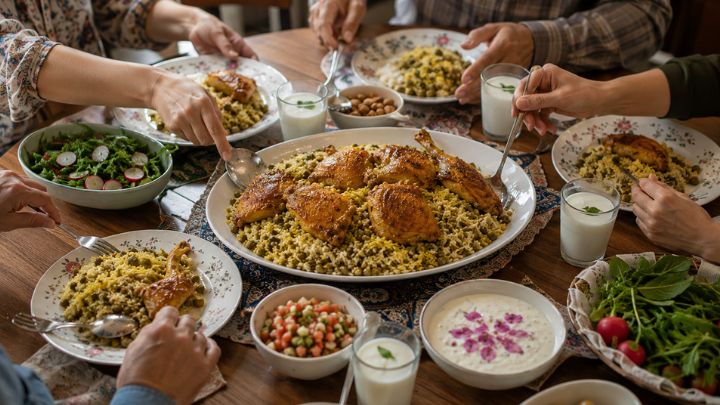 نکات و فوتوفن های طرز تهیه ماش پلو با مرغ نکات و فوتوفن های طرز تهیه ماش پلو با مرغ