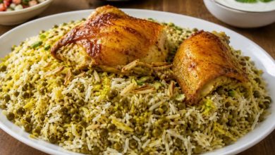 طرز تهیه ماش پلو با مرغ+ نکات و فوتوفن ها