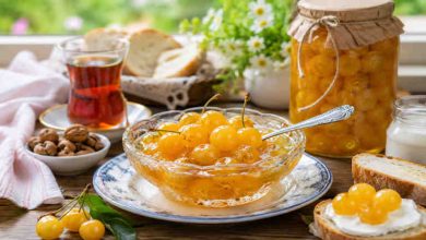 طرز تهیه مربای گیلاس زرد+ نکات شکرک نزدن آن