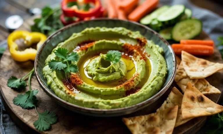 طرز تهیه حمص آووکادو؛ دیپ سالم و خامهای خانگی