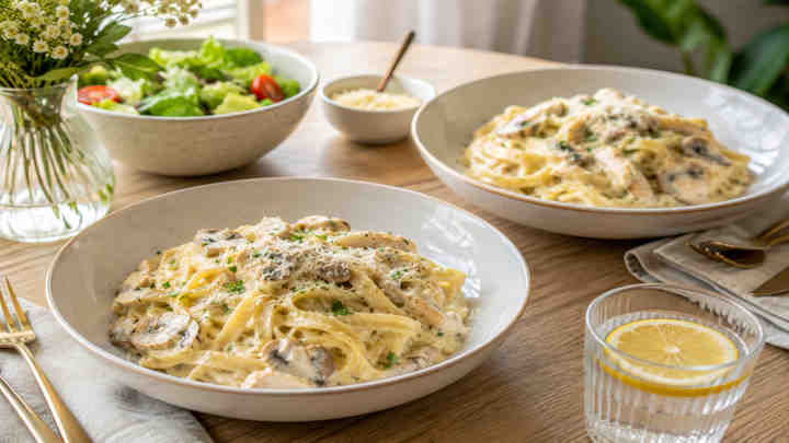 نکات و فوت‌وفن های طرز تهیه پاستا ساده با مرغ و سس خامه‌ای