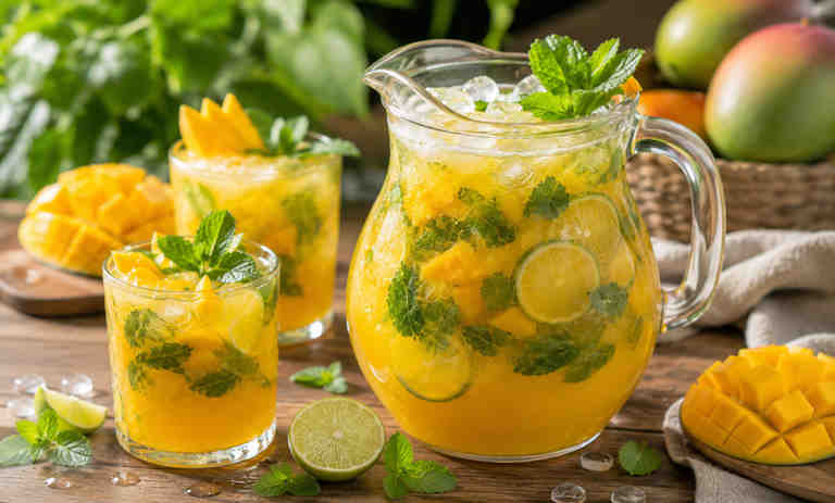 طرز تهیه موهیتو انبه خانگی؛ ساده و خوشمزه