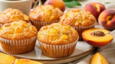 طرز تهیه مافین شلیل؛ شیرینی میوه‌ای به روش قنادی
