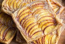 طرز تهیه تارت شلیل با خمیر هزارلا؛ ساده و سریع