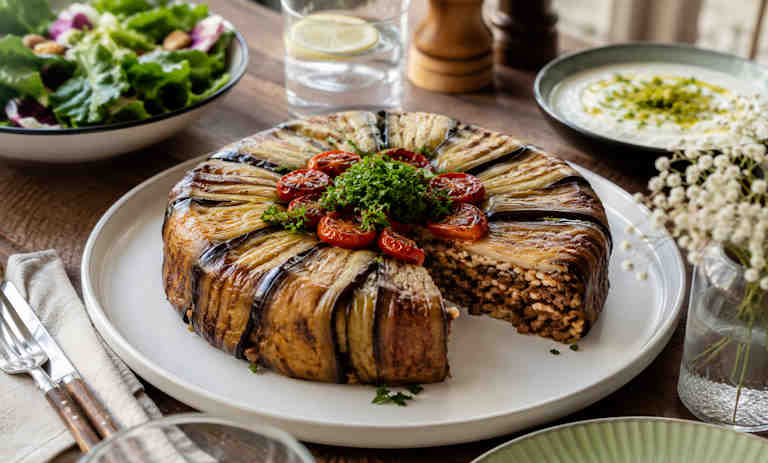 طرز تهیه ماکارونی بادمجان ترکیه‌ای (پاتلیجان دیبی)
