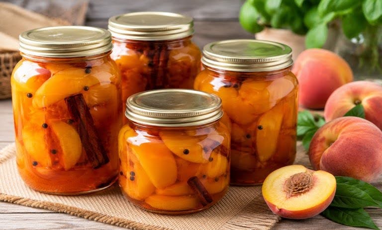 طرز تهیه ترشی هلو؛ چاشنی خاص برای کنار غذا