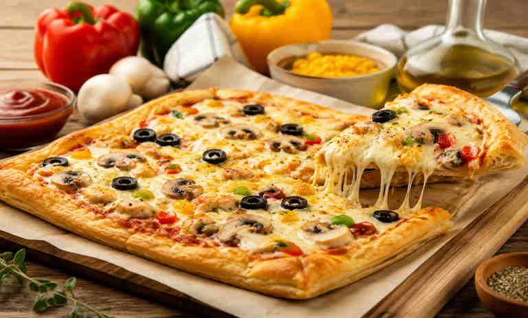 طرز تهیه پیتزا با خمیر هزارلا؛ سریع و آسان