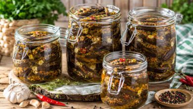 طرز تهیه ترشی بادمجان شکم پر؛ خوشمزه و مجلسی