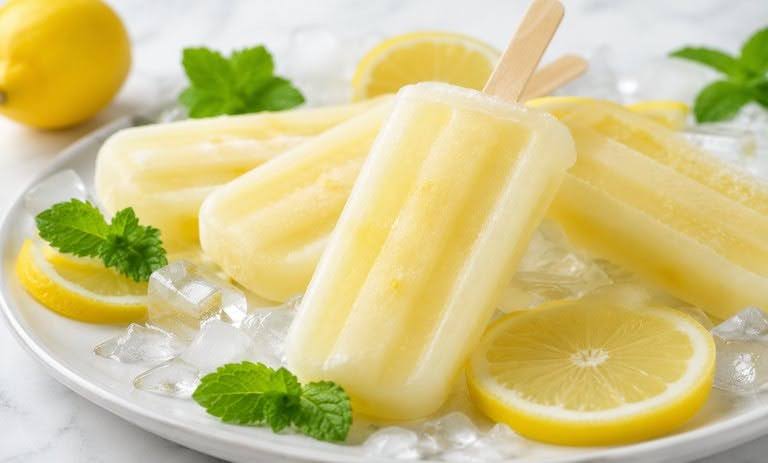 طرز تهیه بستنی یخی لیمویی خانگی؛ ساده و تابستانی