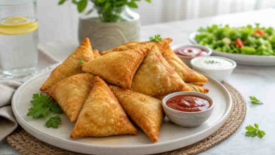 طرز تهیه سمبوسه تن ماهی ساده و خوشمزه خانگی