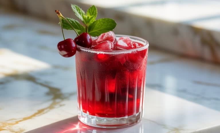 طرز تهیه آیس تی آلبالو؛ نوشیدنی خنک و تابستانی خانگی