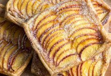 طرز تهیه تارت شلیل با خمیر هزارلا؛ ساده و سریع