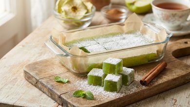 طرز تهیه لوکوم سیب و دارچین؛ شیرینی خوش‌عطر با طعمی متفاوت