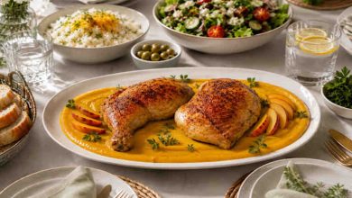 طرز تهیه مرغ با سس هلو با طعمی بینظیر