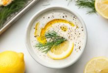 طرز تهیه سس پروتئینی شوید و لیمو + موارد مصرف