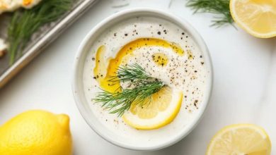 طرز تهیه سس پروتئینی شوید و لیمو + موارد مصرف