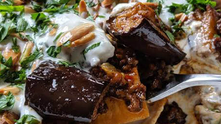 نکات و فوتوفن های طرز تهیه فته بادمجان با سیبزمینی نکات و فوتوفن های طرز تهیه فته بادمجان با سیبزمینی