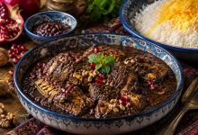 طرز تهیه ماهی فسنجان شمالی به روش سنتی+ نکات روغن انداختن