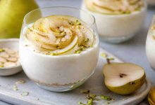 طرز تهیه موس گلابی+ فوت‌وفن بافت نرم و ابریشمی دسر