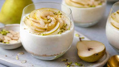 طرز تهیه موس گلابی+ فوت‌وفن بافت نرم و ابریشمی دسر