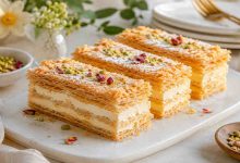 طرز تهیه شیرینی ناپلئونی با خمیر هزارلا؛ به روش قنادی