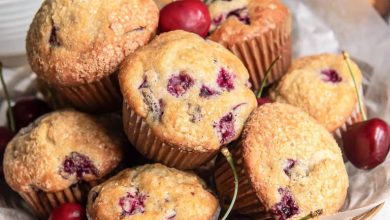 طرز تهیه مافین آلبالو با بافت نرم و اسفنجی