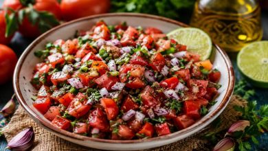 طرز تهیه سالاد گوجه فرنگی مصری؛ خوشمزه و پرطرفدار