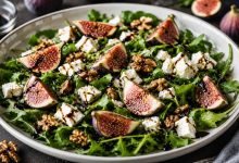 طرز تهیه سالاد انجیر و پنیر به ۳ روش؛ ساده، مجلسی و خوشمزه