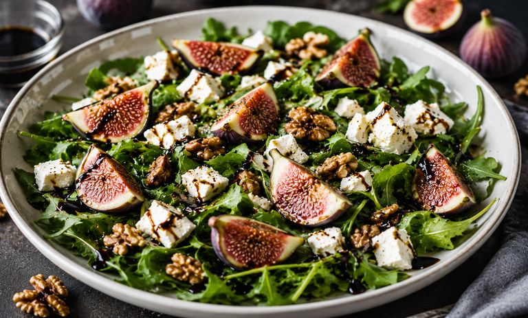طرز تهیه سالاد انجیر و پنیر به ۳ روش؛ ساده، مجلسی و خوشمزه
