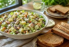 طرز تهیه سالاد لوبیا چیتی؛ گیاهی و سیرکننده