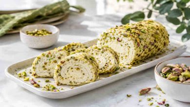 طرز تهیه بستنی رولی عربی با پسته