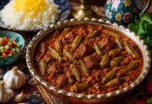 طرز تهیه خورشت بامیه مجلسی و جاافتاده؛ بدون لزج شدن