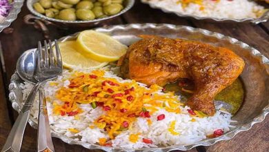 طرز تهیه مرغ مشهدی به سبک سنتی؛ زعفرانی و جاافتاده
