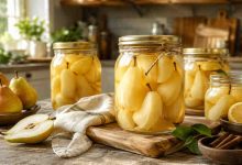 طرز تهیه کمپوت گلابی خانگی؛ به روش کارخانه‌ای با ماندگاری بالا