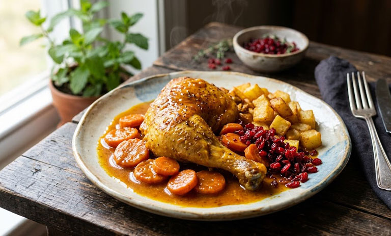 طرز تهیه مرغ مجلسی؛ راز یک مرغ نرم، آبدار و خوش‌طعم