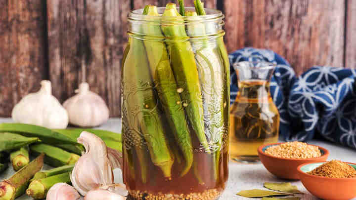 نکات و فوتوفن های طرز تهیه ترشی بامیه عالی و خانگی نکات و فوتوفن های طرز تهیه ترشی بامیه عالی و خانگی