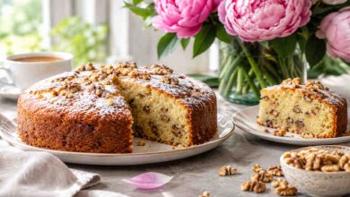 طرز تهیه کیک پنیر و گردو؛ کیک نرم و متفاوت خانگی