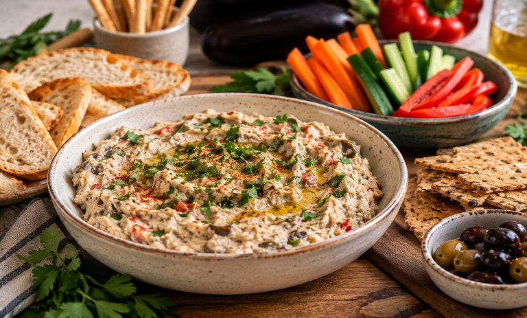 طرز تهیه دیپ مرغ و بادمجان؛ پیشغذای شیک برای دورهمیها